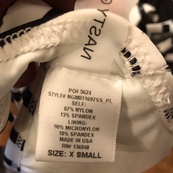 NWOT NASTY GAL Striped Mixed & Matched Bikini Set - Picture 6 of 7